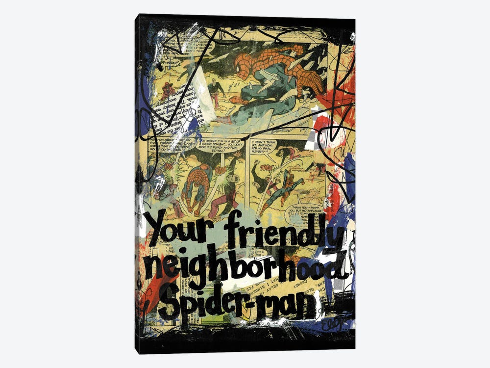 Friendly Neighborhood Spider-Man by Elexa Bancroft 1-piece Canvas Print