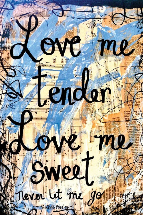 Love Me Tender By Elvis