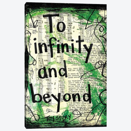 To Infinity And Beyond Toy Story Canvas Print #EXB172} by Elexa Bancroft Canvas Artwork