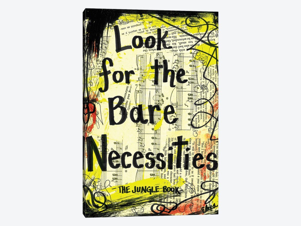 Bare Necessities Jungle Book by Elexa Bancroft 1-piece Art Print