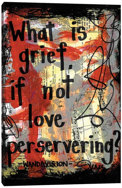 Grief Love Perservering Wandavision Canvas Art Print