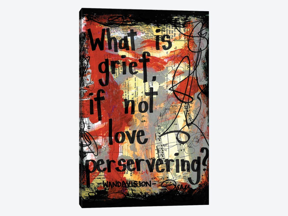 Grief Love Perservering Wandavision by Elexa Bancroft 1-piece Canvas Wall Art