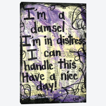 Damsel Distress Hercules Canvas Print #EXB181} by Elexa Bancroft Art Print