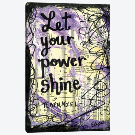 Power Shine Rapunzel Canvas Print #EXB182} by Elexa Bancroft Art Print