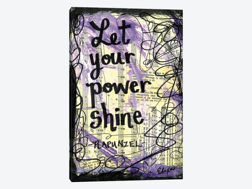 Power Shine Rapunzel by Elexa Bancroft 1-piece Art Print