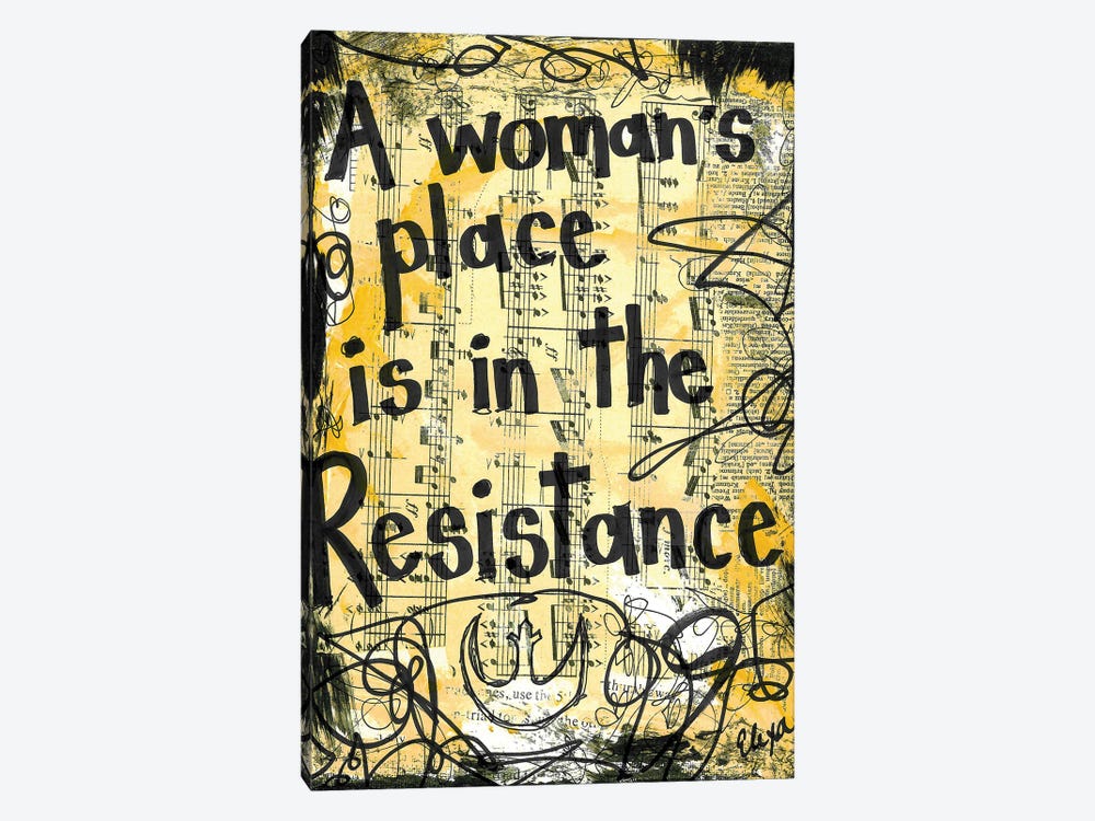 Woman Resistance Star Wars by Elexa Bancroft 1-piece Canvas Wall Art