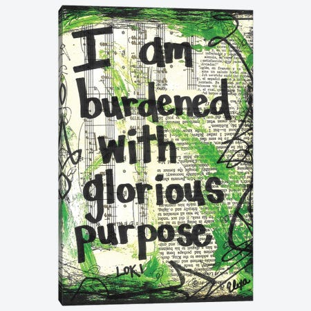 Glorious Purpose Loki Canvas Print #EXB184} by Elexa Bancroft Canvas Art