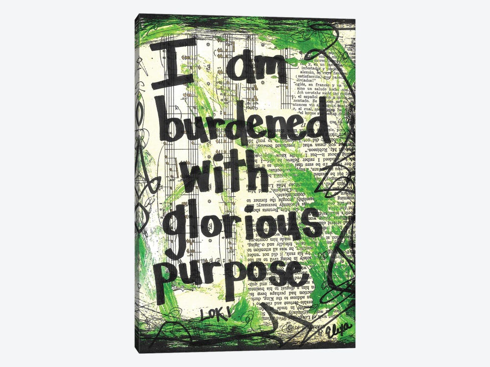 Glorious Purpose Loki by Elexa Bancroft 1-piece Canvas Print