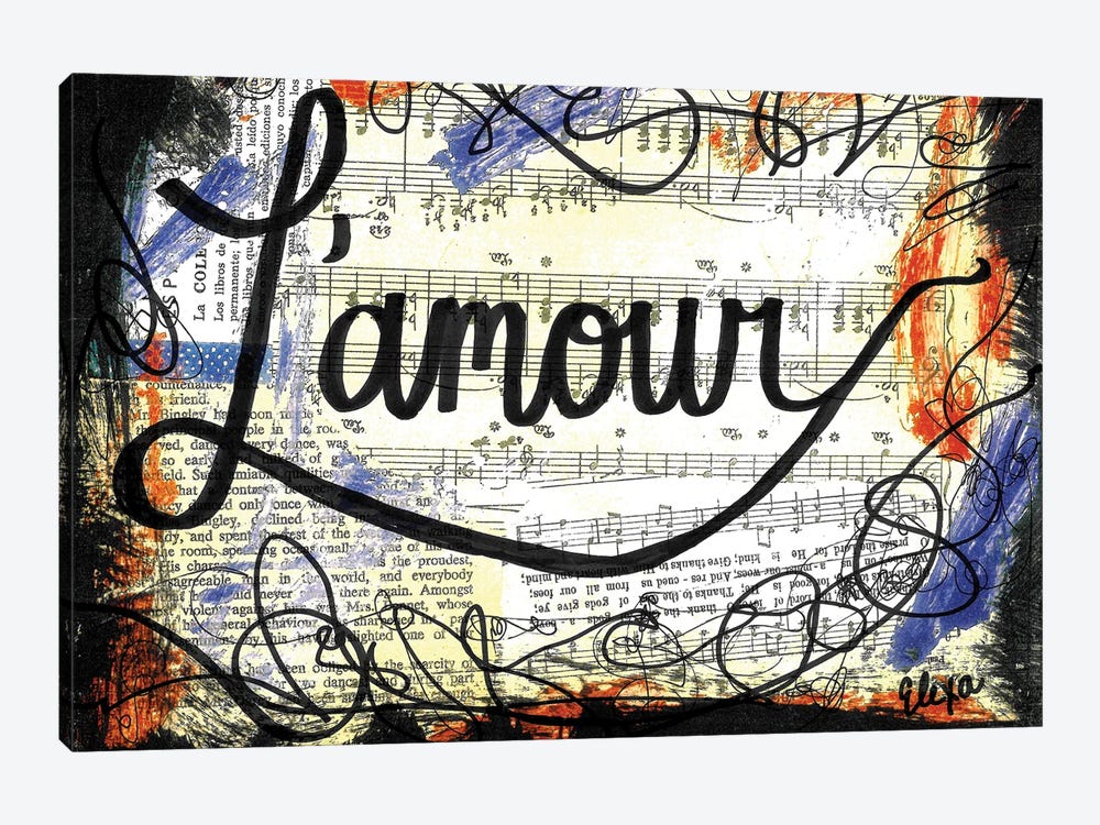 Lamour by Elexa Bancroft 1-piece Canvas Artwork