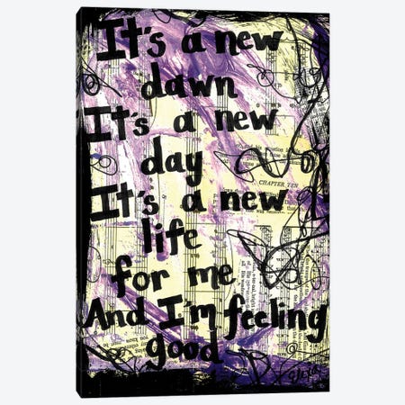 Feeling Good Nina Simone Canvas Print #EXB188} by Elexa Bancroft Canvas Art Print