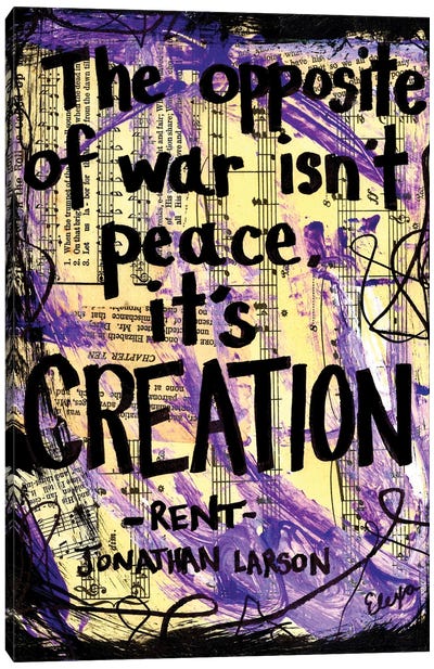 Creation From Rent Canvas Art Print - Broadway & Musicals