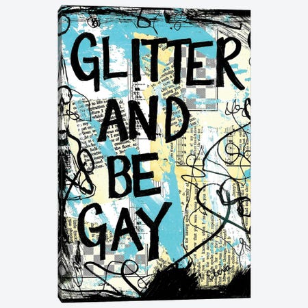 Glitter and be Gay Canvas Print #EXB190} by Elexa Bancroft Canvas Artwork