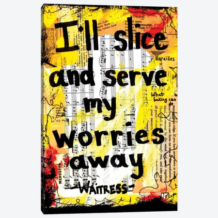 Slice And Serve From Waitress Canvas Print #EXB22} by Elexa Bancroft Art Print