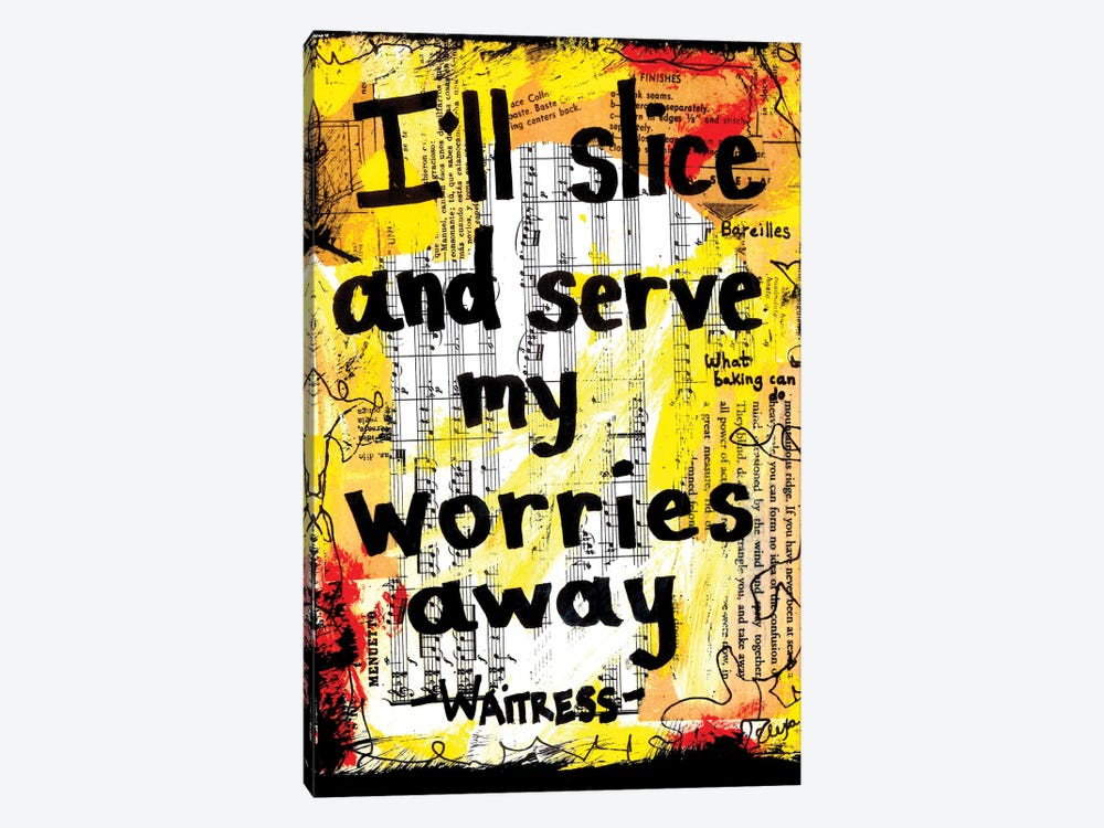 Slice And Serve From Waitress by Elexa Bancroft 1-piece Canvas Wall Art