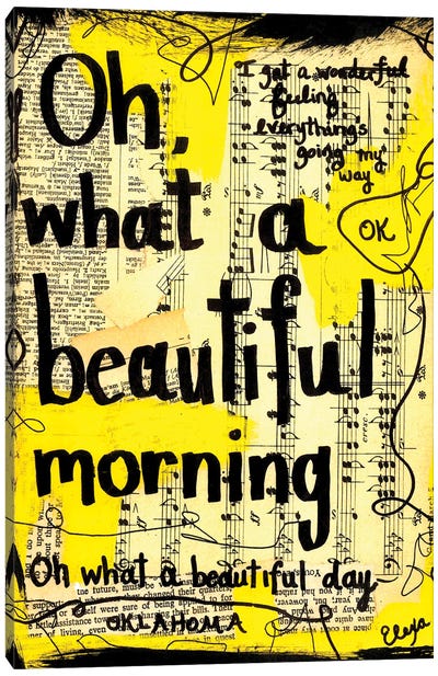 Beautiful Morning From Oklahoma Canvas Art Print - Broadway & Musicals