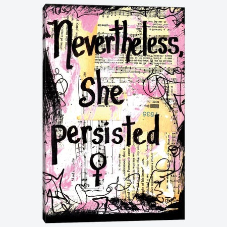Nevertheless She Persisted Canvas Print #EXB29} by Elexa Bancroft Art Print