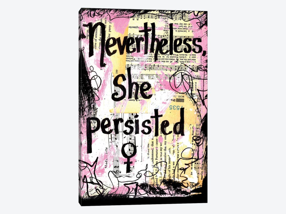 Nevertheless She Persisted by Elexa Bancroft 1-piece Art Print