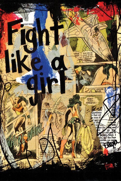 Fight Like A Girl Wonder Woman