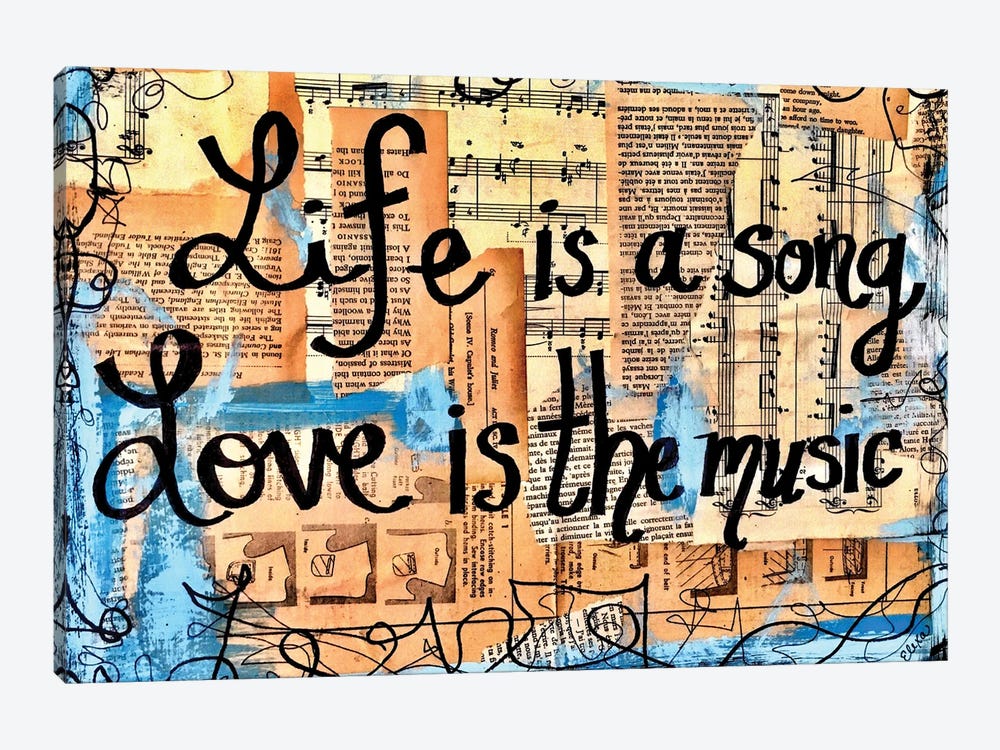 Love Is The Music by Elexa Bancroft 1-piece Canvas Artwork