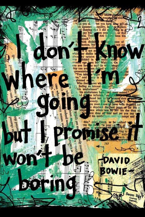 Where I'm Going Bowie by Elexa Bancroft wall art