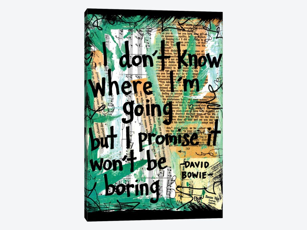 Where I'm Going Bowie by Elexa Bancroft 1-piece Canvas Print