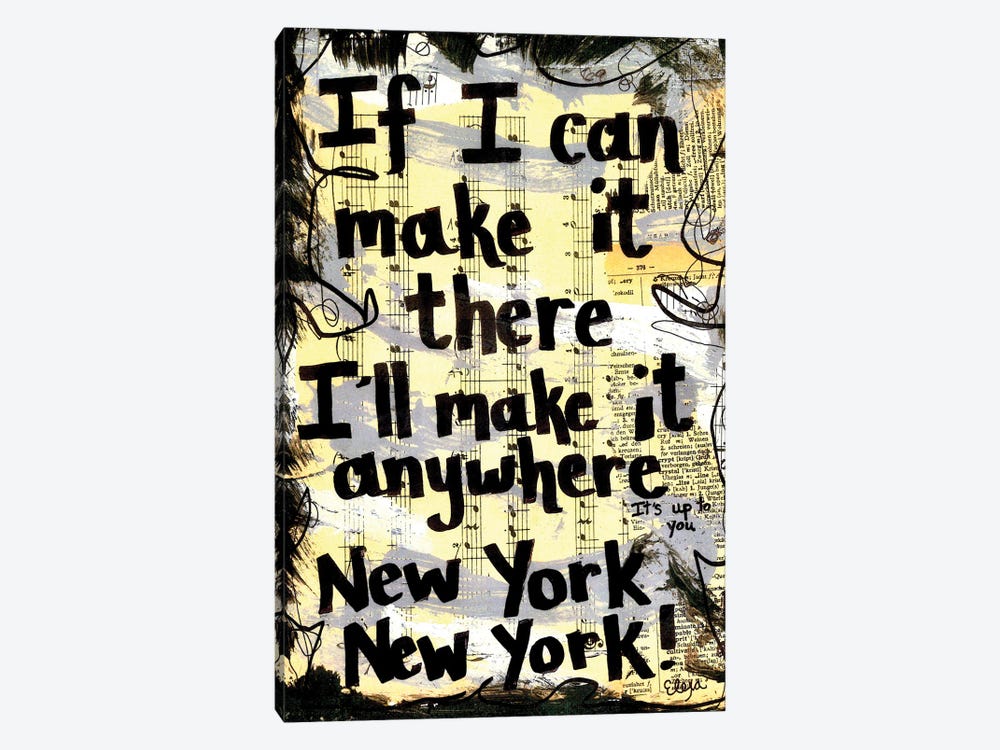 New York New York by Elexa Bancroft 1-piece Canvas Print