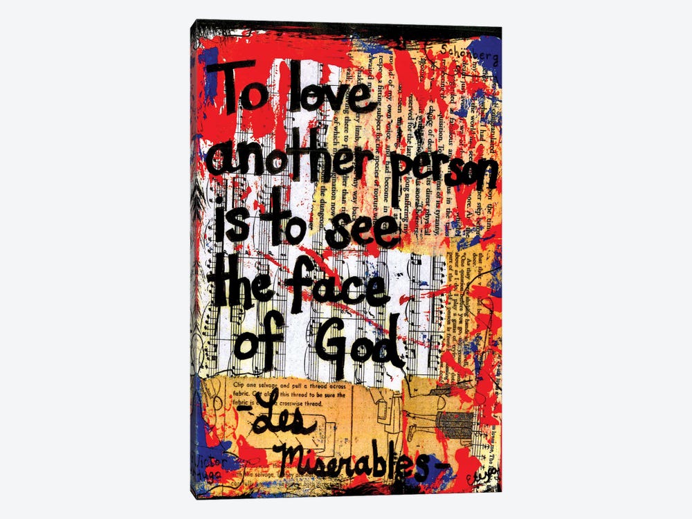 To Love Another Person From Les Miserables by Elexa Bancroft 1-piece Canvas Wall Art