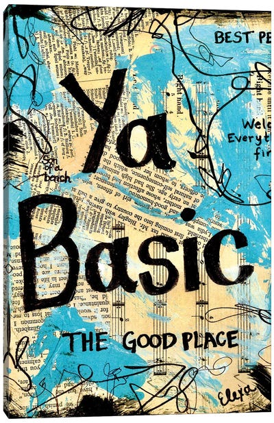 Basic From The Good Place Canvas Art Print - Sitcoms & Comedy TV Show Art