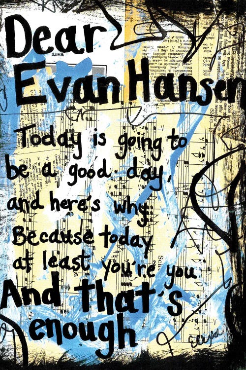 Dear Evan Hansen by Elexa Bancroft wall art