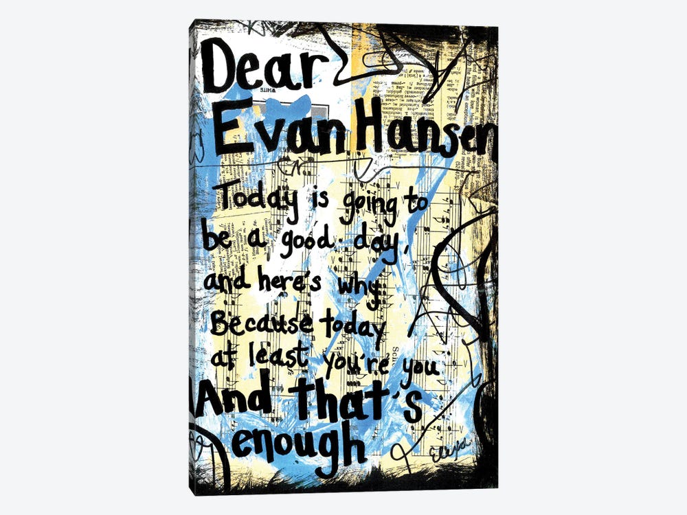 Dear Evan Hansen by Elexa Bancroft 1-piece Canvas Wall Art