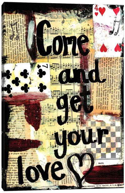 Come And Get Your Love Canvas Art Print - Elexa Bancroft