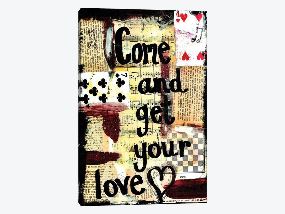 Come And Get Your Love by Elexa Bancroft 1-piece Canvas Art Print