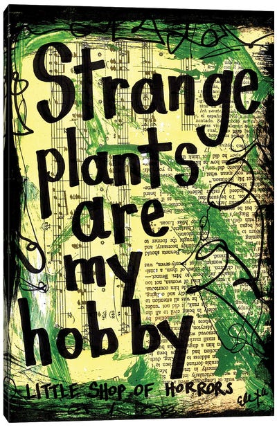Plants Are My Hobby From Little Shop Of Horrors Canvas Art Print - Performing Arts