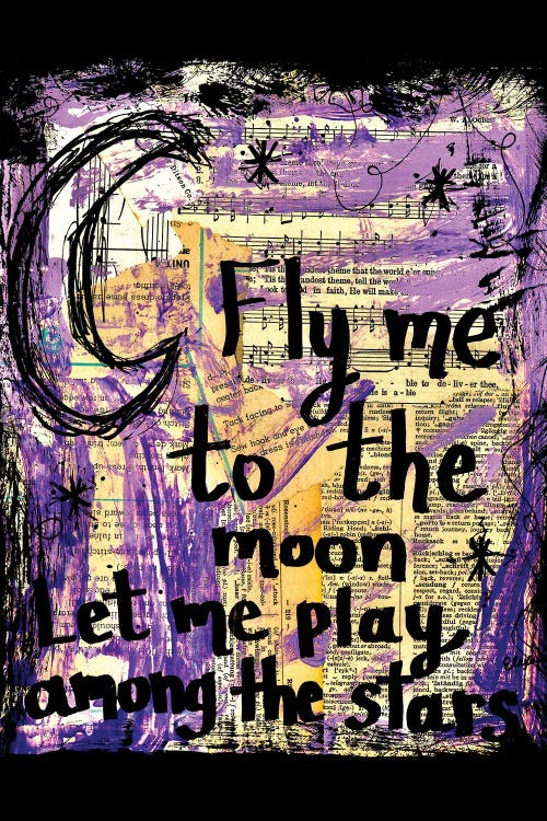 Fly Me To The Moon by Elexa Bancroft wall art