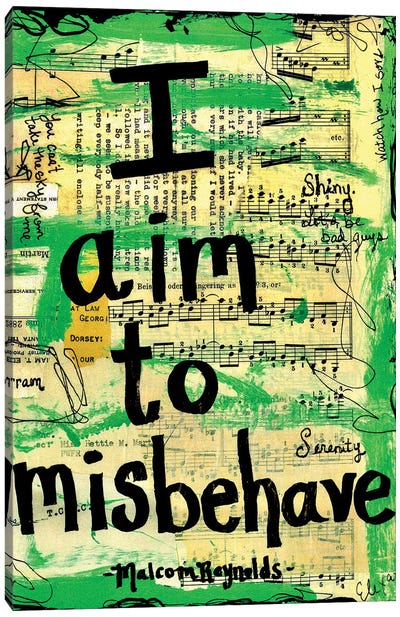 Misbehave Firefly Canvas Art Print