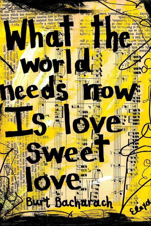 World Needs Love By Burt Bacharach
