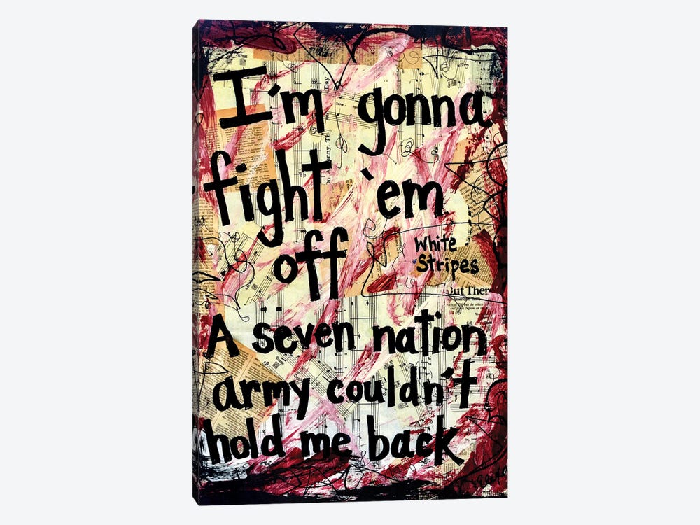 Seven Nation Army By White Stripes by Elexa Bancroft 1-piece Art Print