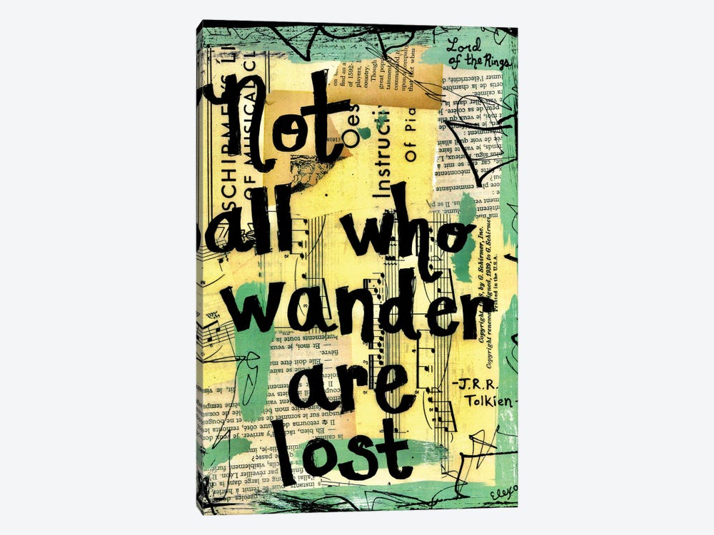 Wander Lord Of The Rings Quote by Elexa Bancroft 1-piece Canvas Artwork