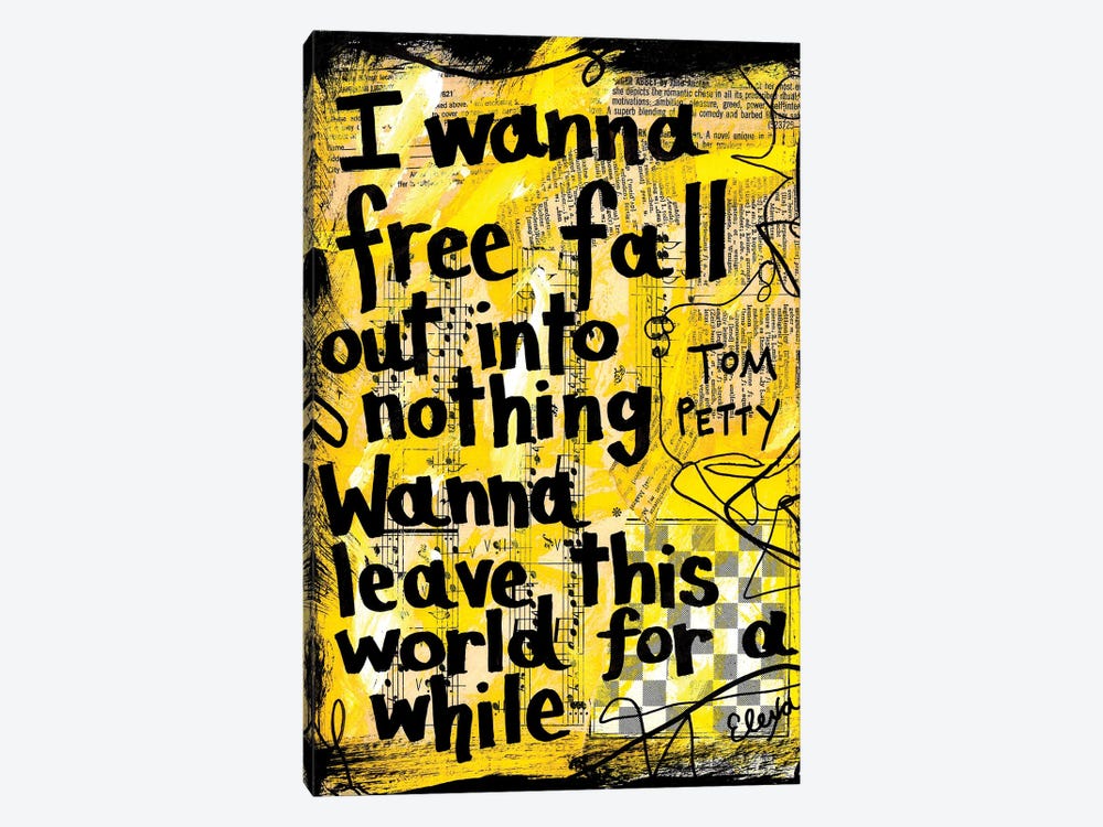 Free Fall By Tom Petty by Elexa Bancroft 1-piece Canvas Art Print