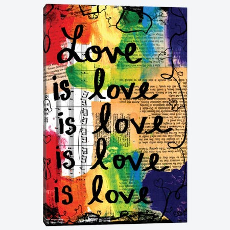Love Is Love Canvas Print #EXB68} by Elexa Bancroft Canvas Art Print