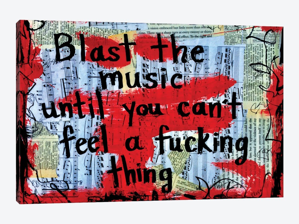 Blast The Music by Elexa Bancroft 1-piece Art Print