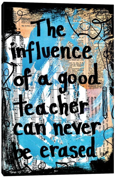 Good Teacher Canvas Art Print - Teacher Art