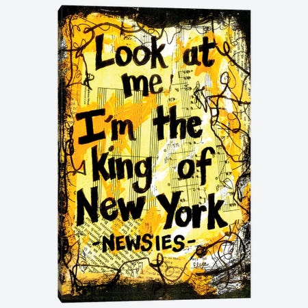 King Of New York From Newsies Canvas Print #EXB74} by Elexa Bancroft Art Print