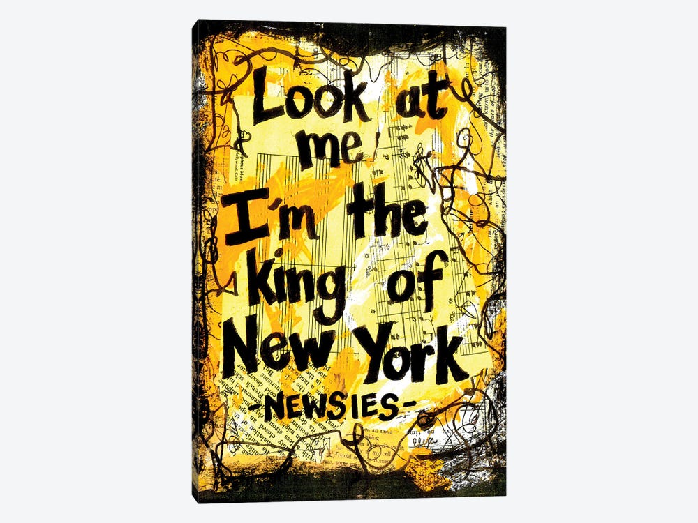King Of New York From Newsies by Elexa Bancroft 1-piece Canvas Art Print