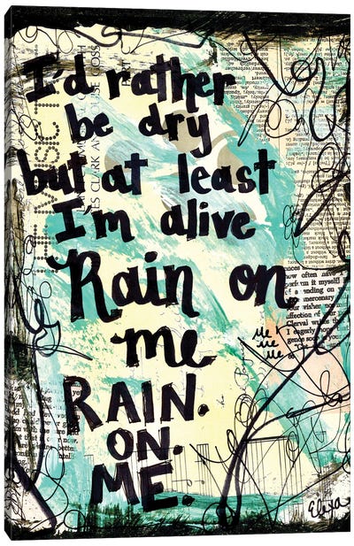 Rain On Me By Lady Gaga Canvas Art Print - Lady Gaga