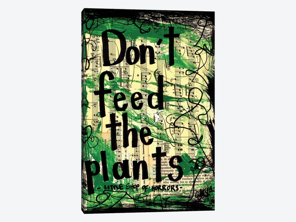 Don't Feed The Plants From Little Shop Of Horrors by Elexa Bancroft 1-piece Canvas Art Print