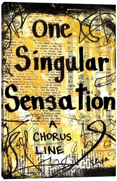 Sensation From Chorus Line Canvas Art Print - Broadway & Musicals
