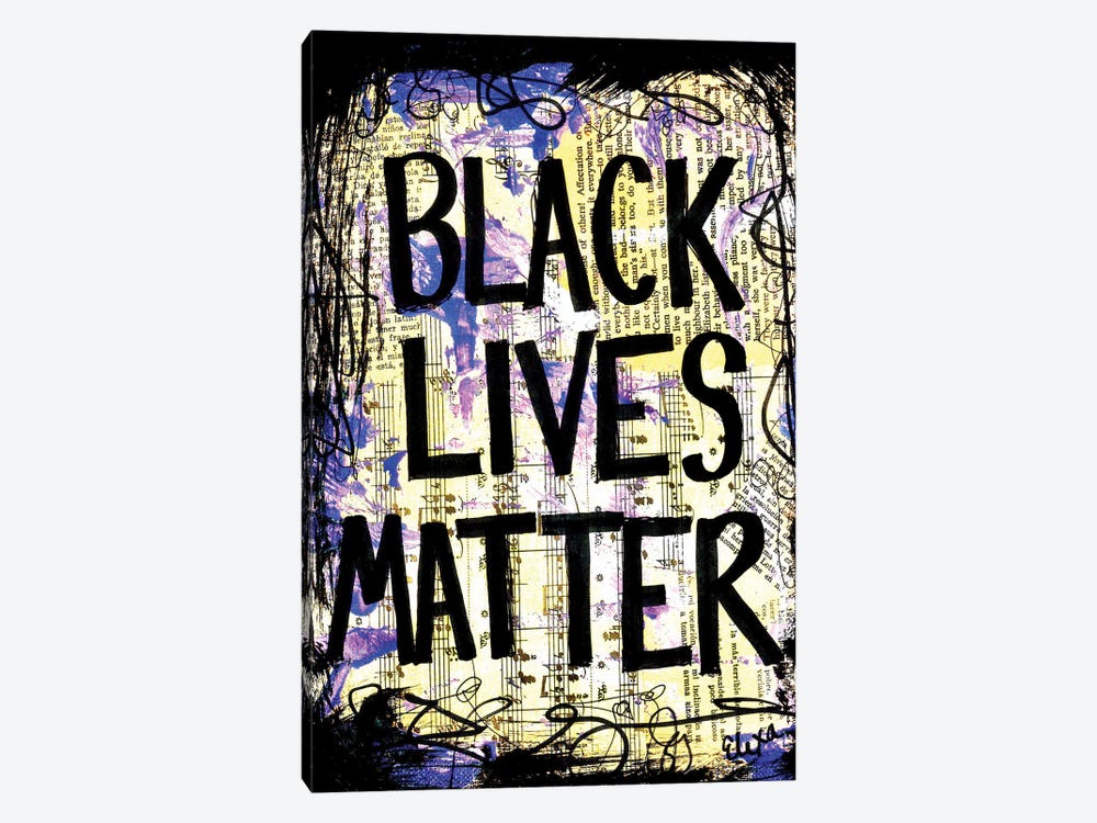 Black Lives Matter by Elexa Bancroft 1-piece Canvas Wall Art