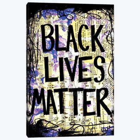 Black Lives Matter Canvas Print #EXB88} by Elexa Bancroft Art Print