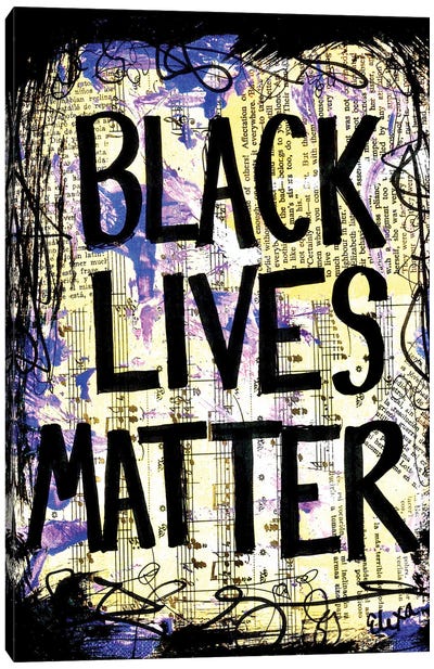 Black Lives Matter Canvas Art Print - Elexa Bancroft